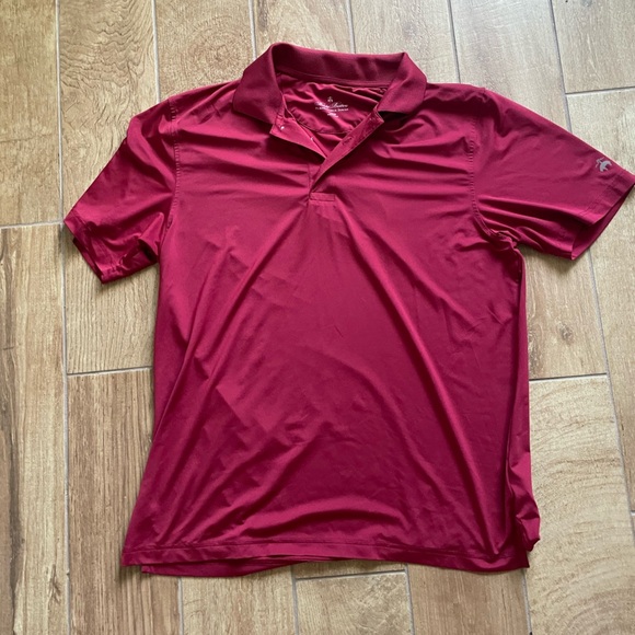 Brooks Brothers Performance Series Short Sleeve Collared Golf Shirt in Red Large - Picture 2 of 8